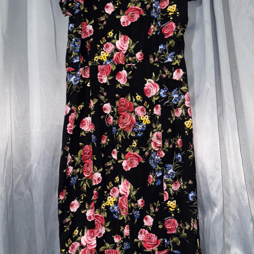 Dolce & Gabbana Pink and Red Floral Maxi Sundress - Picture 3 of 7
